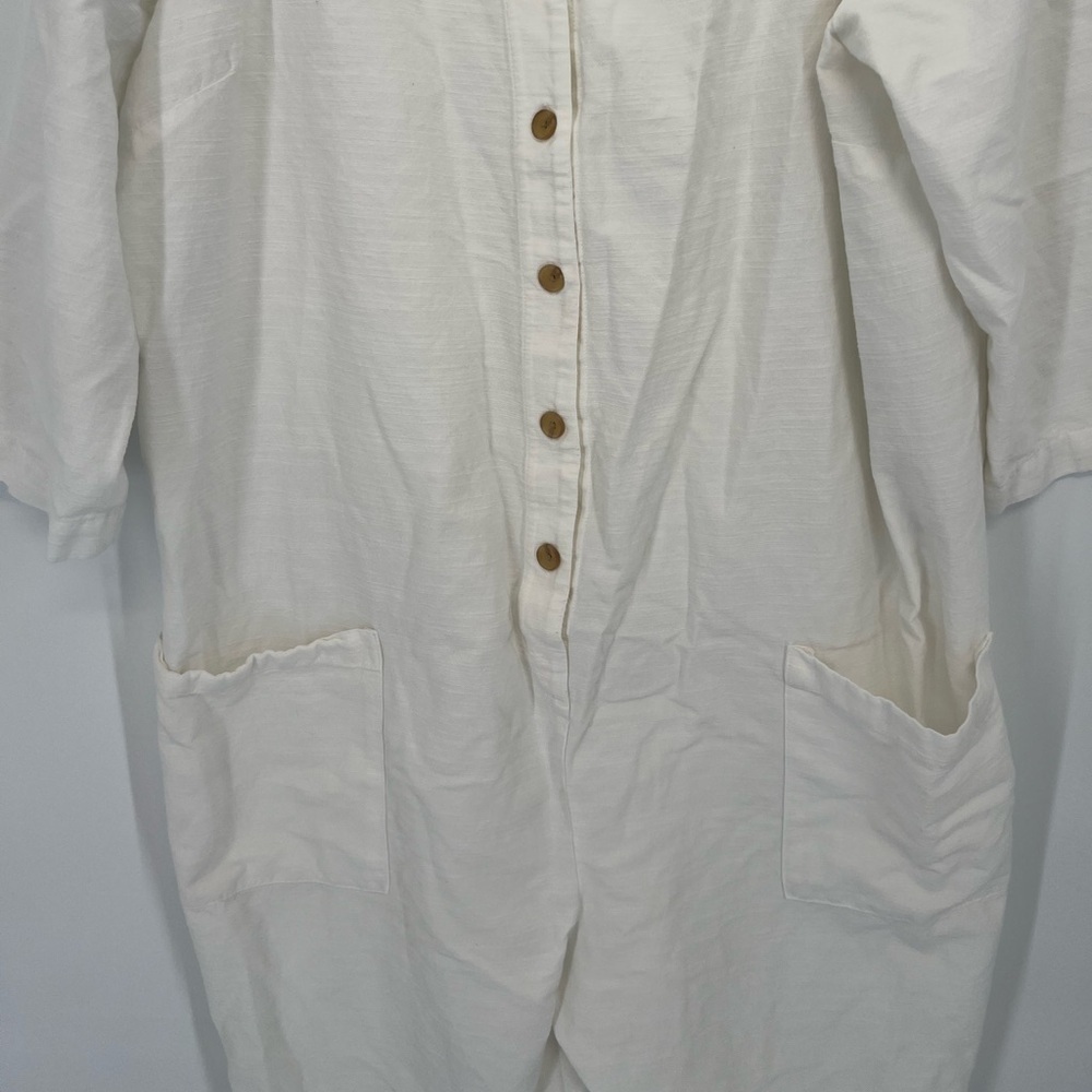 The Nines By Hatch 3/4 Sleeve Button Front Croppe… - image 4